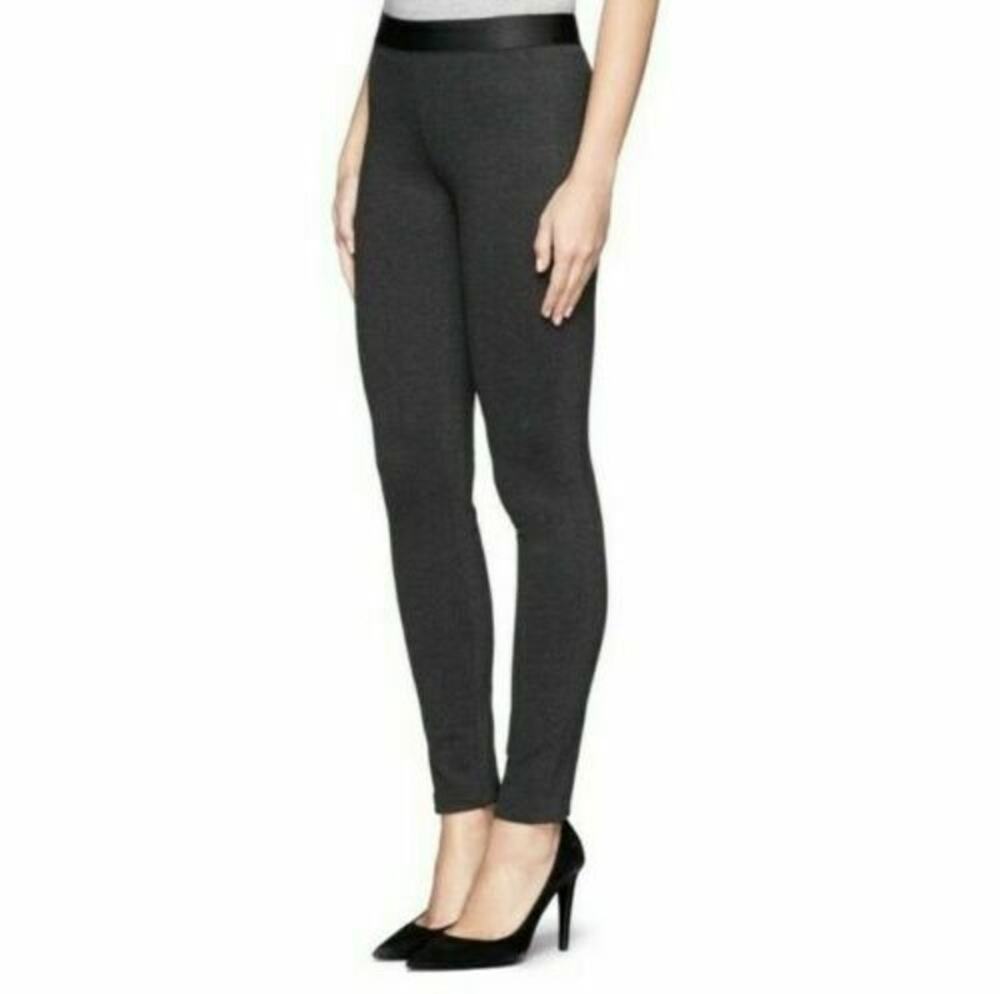 J CREW dark charcoal gray stretch banded Pixie slim legging pants